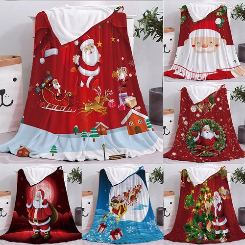 Christmas flannel blanket - flannel,