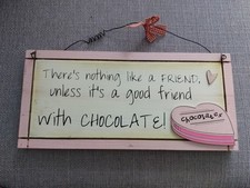 Wooden wall plaque quote