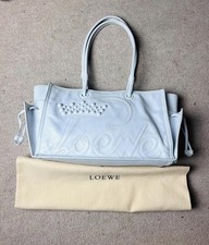 Loewe white crown embossed