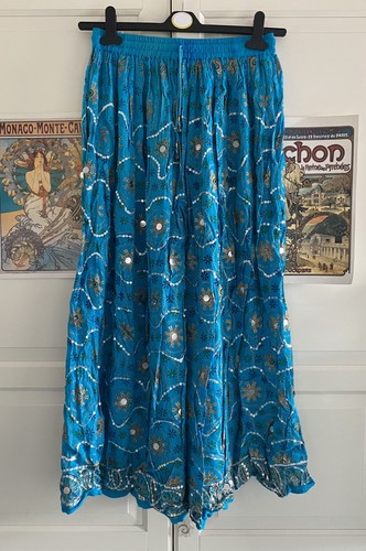 Indian turquoise long sequin - long,