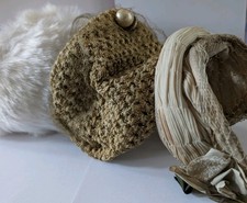Joblot 3 Pieces Vintage Hats Hair Bands As Early As 1900s Retro 2xPins Attached