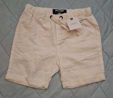 Next Boys Linen White Shorts