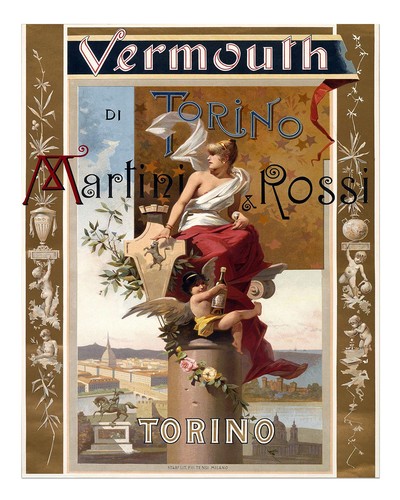 Vintage vermouth wall - vermouth, art
