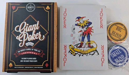 Giant poker playing cards - poker,