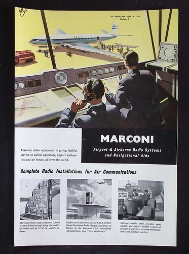 Original 1953 advert marconi - 1953,