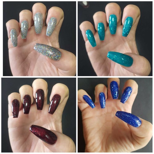 False nails glitter press - false,
