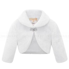 Girls Bolero Faux Fur Shrug