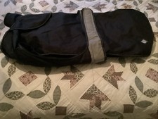 V Large Dog Coat Danish Design Black removable Fleece Waterproof Outer 29ins