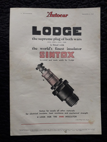 Lodge spark plug vintage - plug,