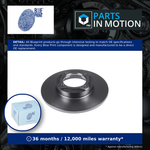 Brake discs pair solid - discs, fits