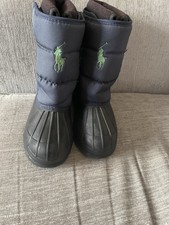 Kids/Unisex Ralph Lauren Polo Blue size 1 Snow Boots