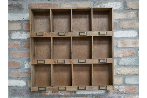 Wooden cubby hole storage - hole, unit
