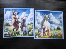 Set of 2 x NANNY  GOAT WITH