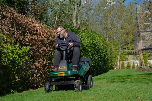Webb petrol ride - lawn, mower
