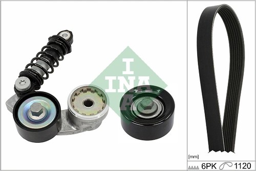 Ribbed belt set fits kia - belt, fits: