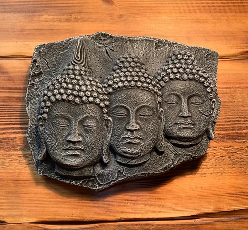 Stone garden trio - garden, buddha