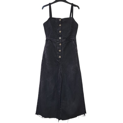 Topshop black wide leg - black,