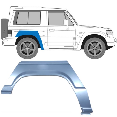 Rear wing repair panel - , for