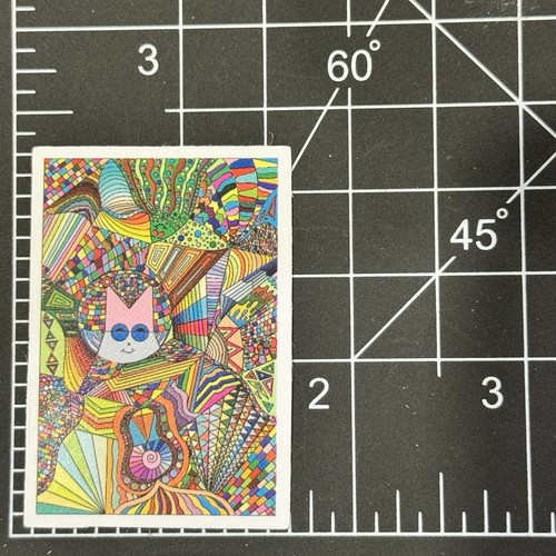 Psychedelic cat plays guitar - psychedelic,
