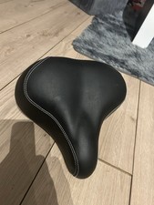 Comfort Wide Big Bum Bike Saddle Seat Black Gel