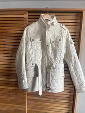 Stunning Barbour Cream Quilted Jacket Size 14