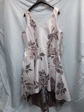 Roman Dip Hem Jaquard Dress In