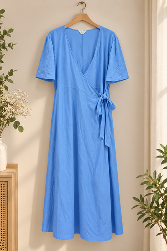 Primark blue wrap around - primark, wrap-around