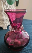 Vintage handblown cranberry - handblown,