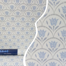 X2 90s Vintage HOLMES Wallpaper Rolls retro Cottagecore Art Deco Fan Neutral 80s