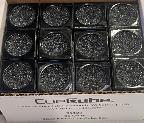 Cue cube tip - cue, black