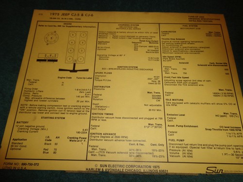1975 jeep 304 engine - 304, v-8