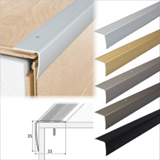 ALUMINIUM ANTI NON SLIP STAIR EDGE NOSING 35x 35mm EDGING STEP TRIM 2.7m -A41