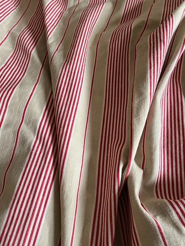Antique vintage french ticking - french,
