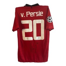 Robin van Persie signed ORIGINAL Shirt EXACT PROOF JERSEY MAN UNITED 13 14