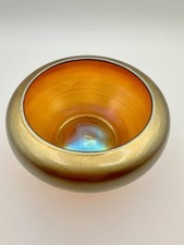 Signed Art Glass Steuben Gold