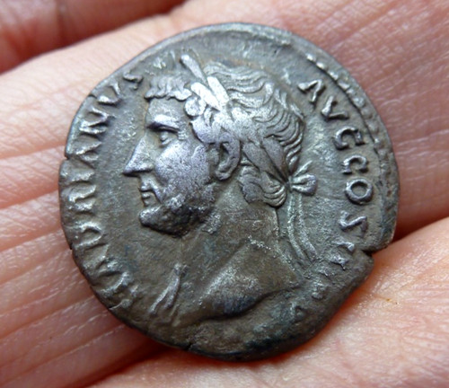 Roman empire hadrian silver - hadrian.,