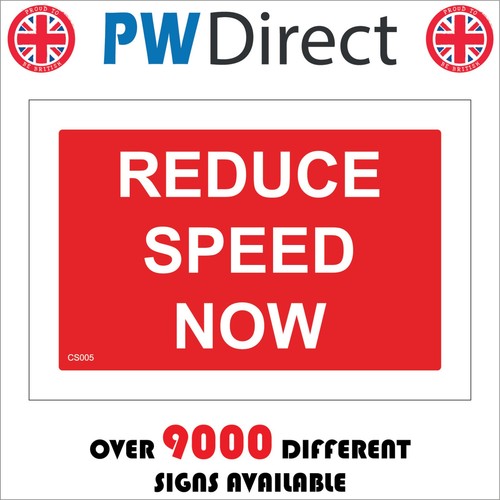 Sign reduce speed now site - reduce,