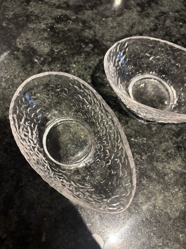 Textured glass avocado - 70’s,