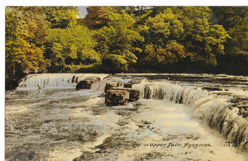 Postcard aysgarth view of - -aysgarth,