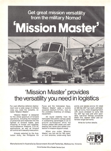 Gaf nomad mission master - mission,