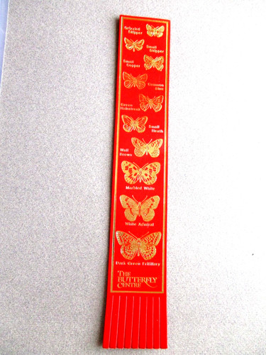 Leather bookmark the butterfly - leather,