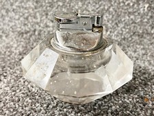 VINTAGE CLEAR GLASS ART DECO