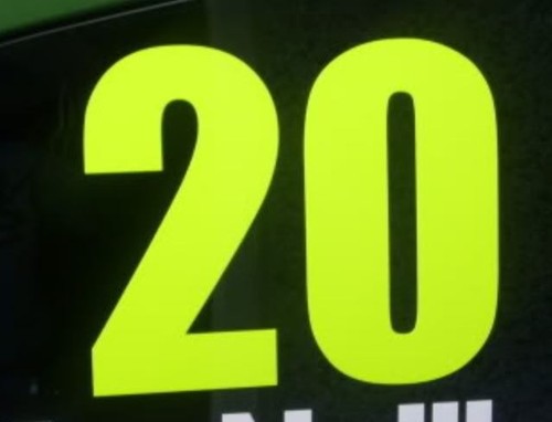 200mm rally window race number - 200mm,