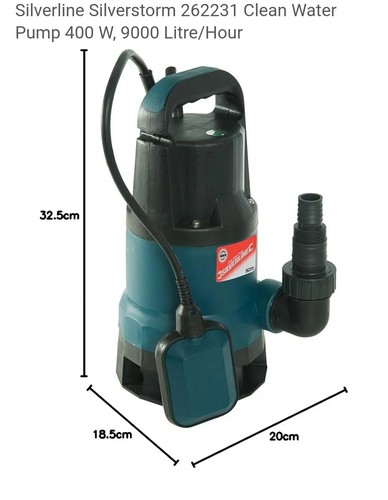 Silverline 400w 9000l clean - 400w, 9000l/hr