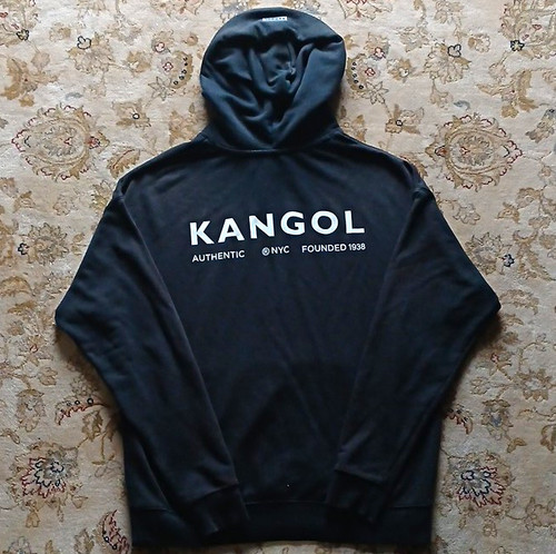 Kangol black pullover - kangol,