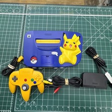 Nintendo 64 Pokemon Pikachu Edition Pal N64 Console TESTED AND WORKING