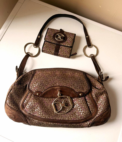 Dkny brown logo crescent - dkny,
