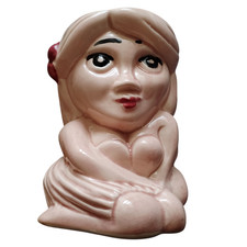 Lola Lo Good Time Girl Tiki Mug Ceramic Pink - Preloved GC