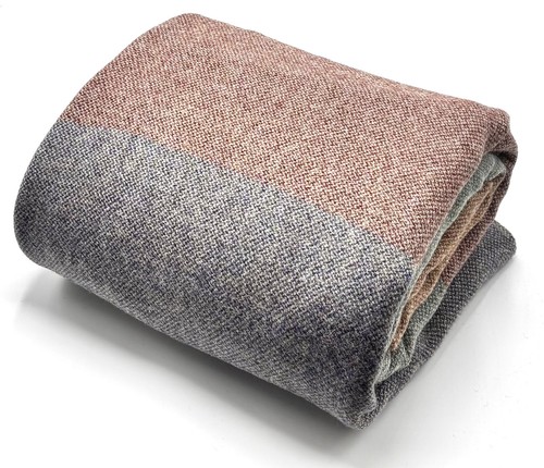 Red blue sharkskin wool fabric - blue,