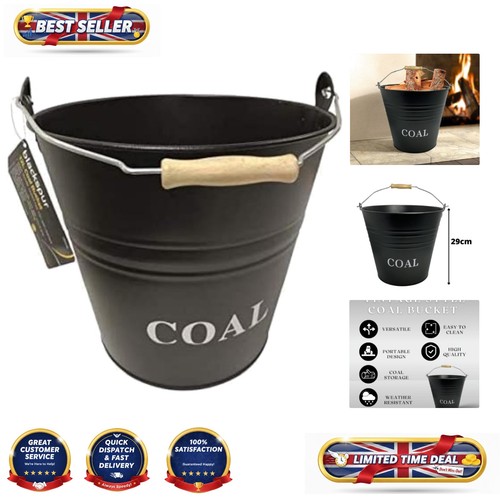 Elegant 12l coal scuttle - coal,